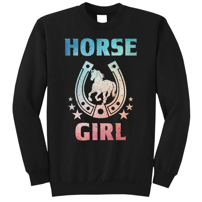 Horse Art For Women Horseback Riding Equestrian Sweatshirt