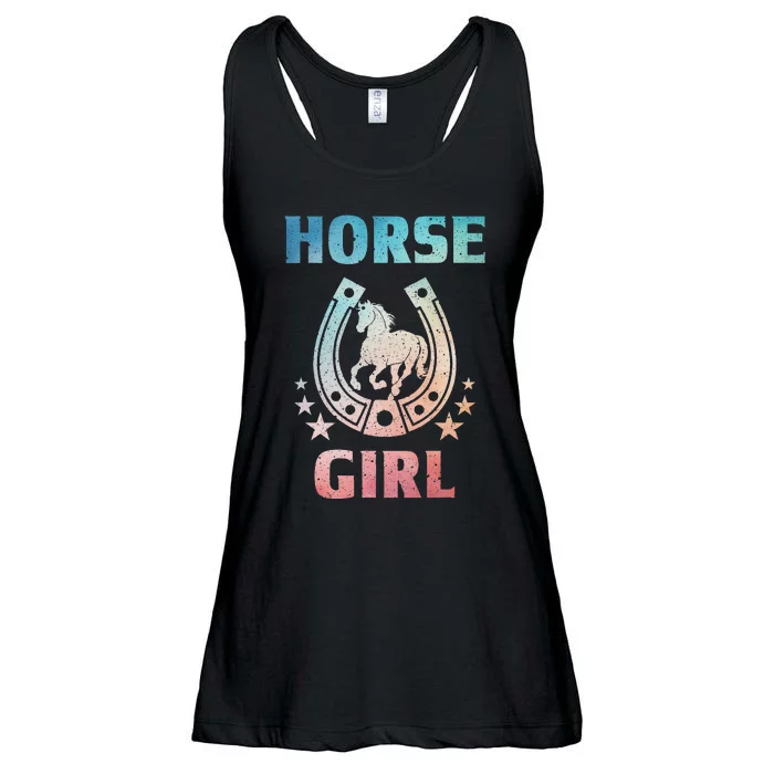 Horse Art For Women Horseback Riding Equestrian Ladies Essential Flowy Tank