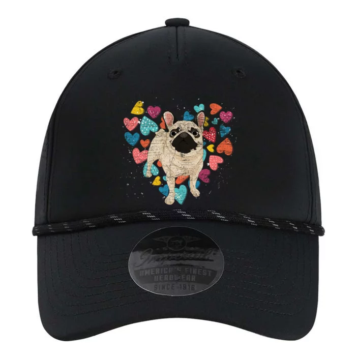 Hearts Animal Frenchie Lover Cute Dog Love French Bulldog Great Gift Performance The Dyno Cap