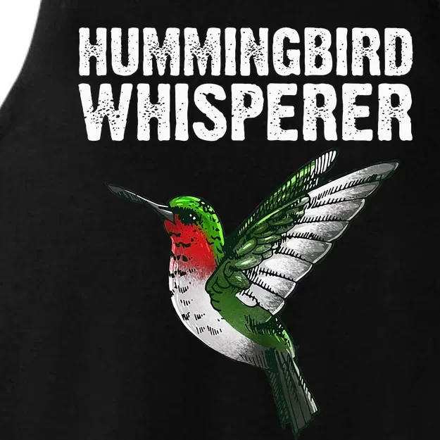 Hummingbird Art For Women Bird Watcher Ladies Tri-Blend Wicking Tank