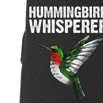 Hummingbird Art For Women Bird Watcher Doggie 3-End Fleece Hoodie