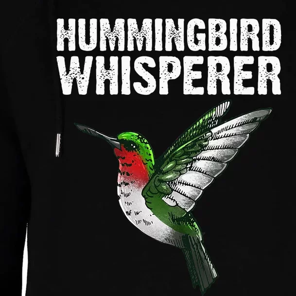 Hummingbird Art For Women Bird Watcher Womens Funnel Neck Pullover Hood