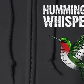 Hummingbird Art For Women Bird Watcher Full Zip Hoodie