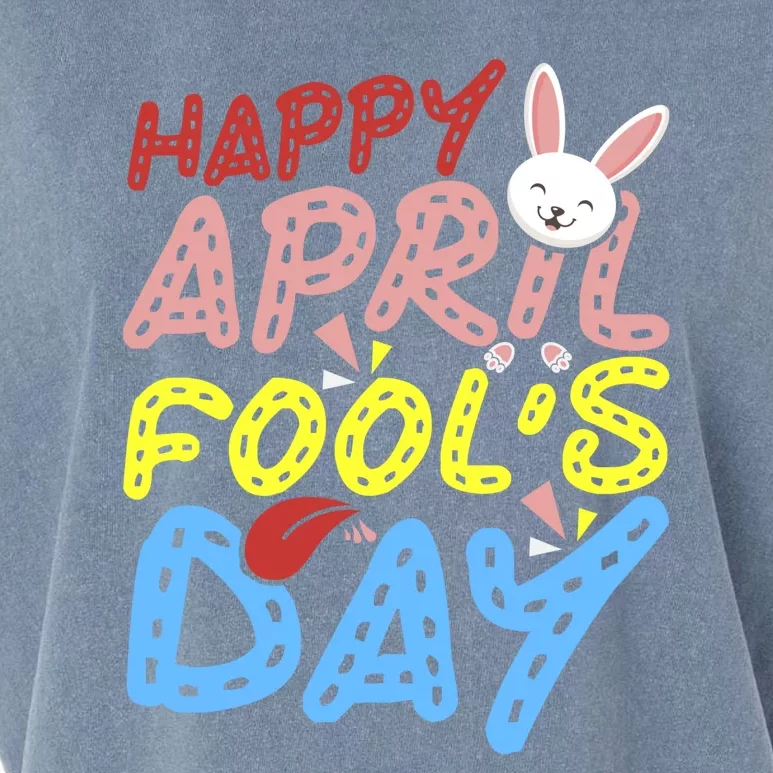 Happy April Fool's Day Funny Garment-Dyed Women's Muscle Tee