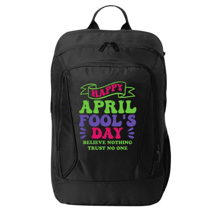 Happy April fools day April 1st prank Funny City Backpack