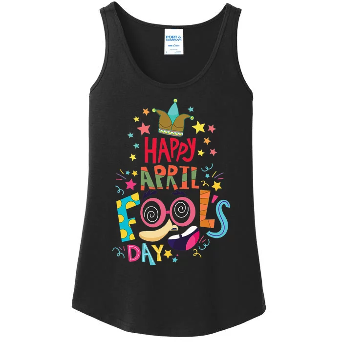 Happy April Fool's Day Joke Funny Ladies Essential Tank