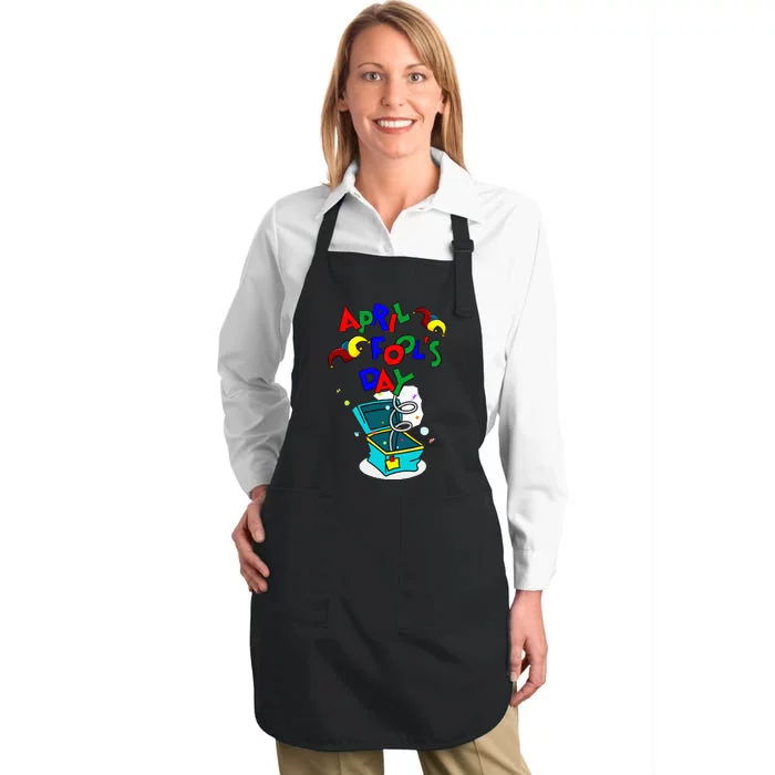 Happy April Fool's Day Quote - April 1st Full-Length Apron With Pocket