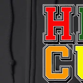 HBCU Apparel For  Educated College Alumni Full Zip Hoodie