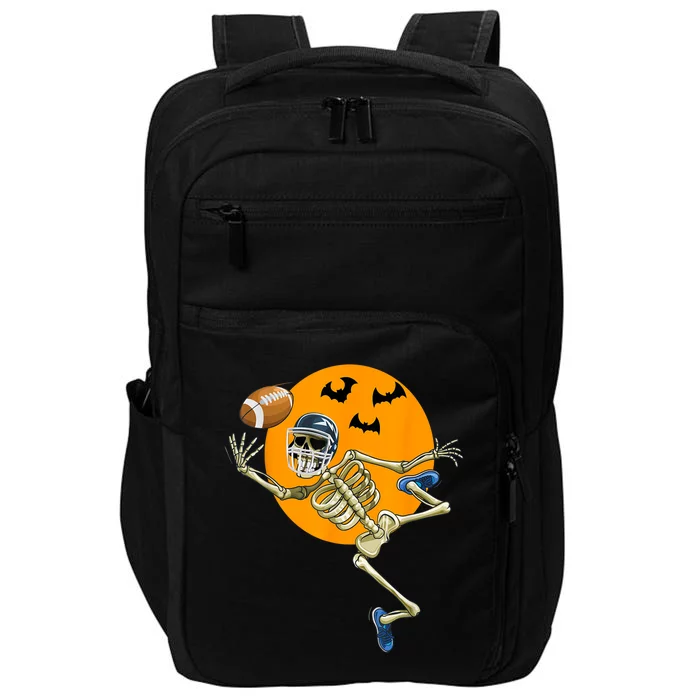 Halloween American Football Skeleton Football Fan Gift Impact Tech Backpack