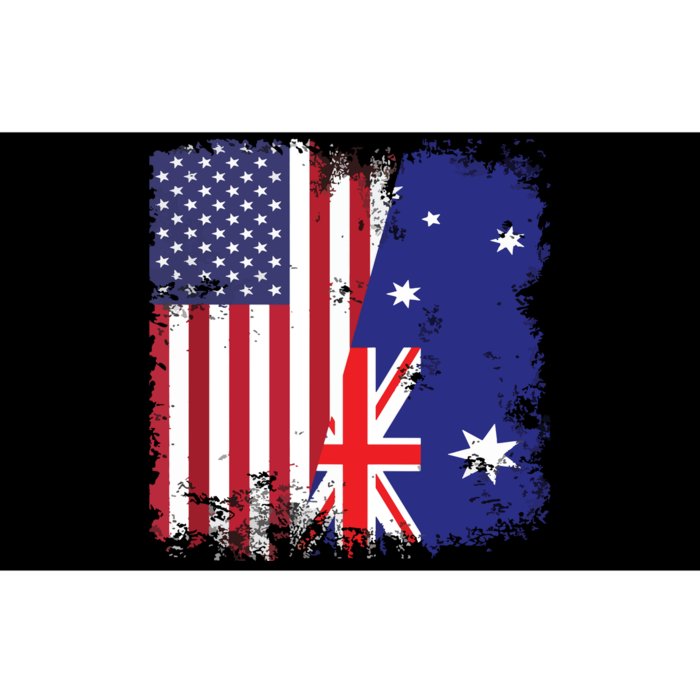 Half Australian Flag Vintage Australia USA Gift Bumper Sticker