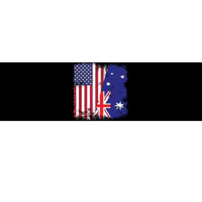 Half Australian Flag Vintage Australia USA Gift Bumper Sticker