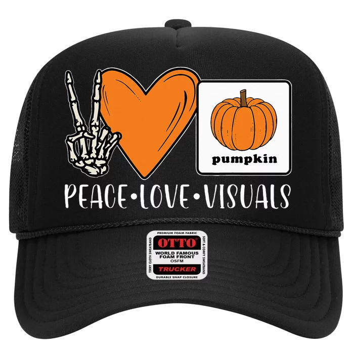 Halloween AAC Fall Device for Speech Therapy Group High Crown Mesh Trucker Hat