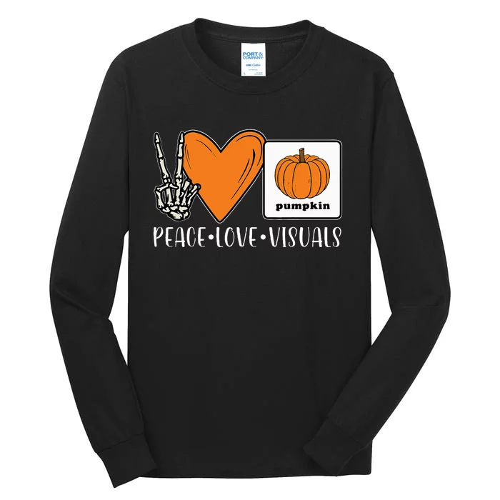 Halloween AAC Fall Device for Speech Therapy Group Tall Long Sleeve T-Shirt