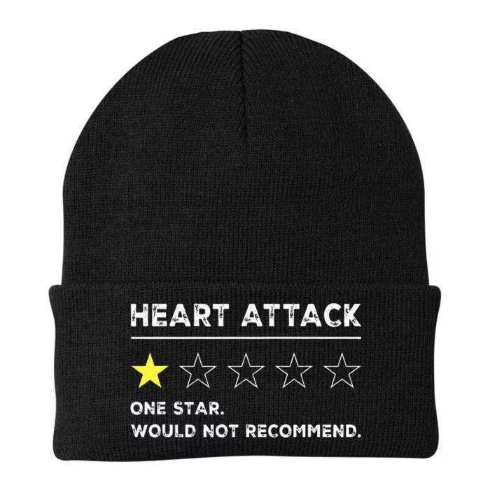 Heart Attack Funny Get Well Soon Gag Recovery Knit Cap Winter Beanie