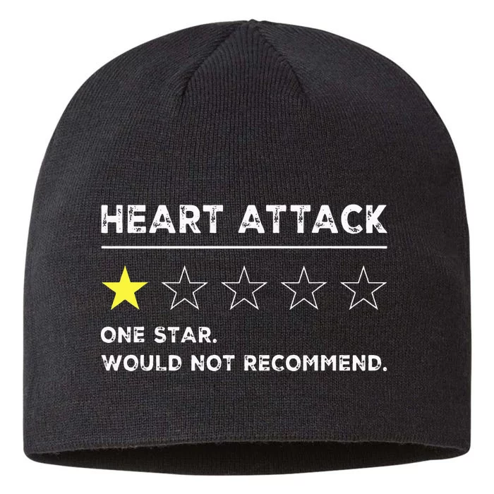 Heart Attack Funny Get Well Soon Gag Recovery 8 1/2in Sustainable Knit Beanie