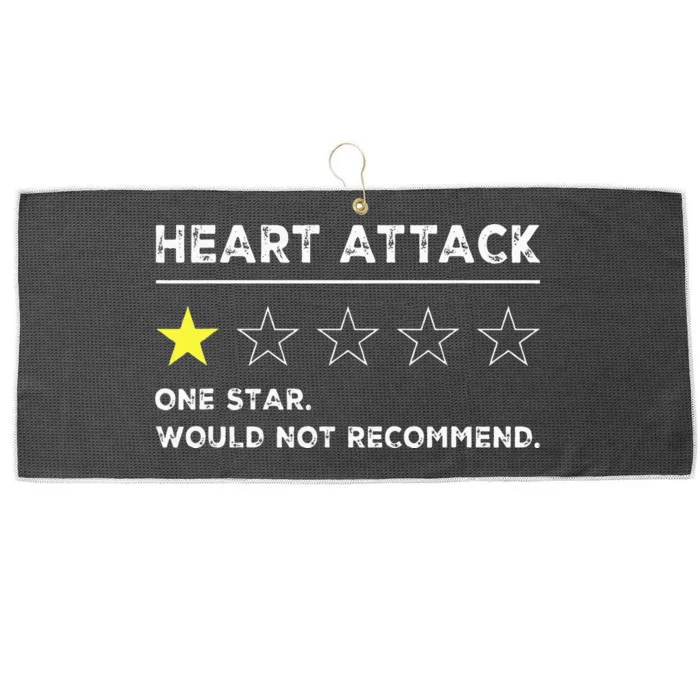 Heart Attack Funny Get Well Soon Gag Recovery Large Microfiber Waffle Golf Towel