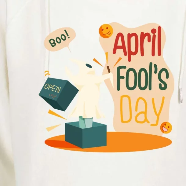 Happy April Fools Day Meaningful Gift April 1st Meaningful Gift Funny Jokes Gift Womens Funnel Neck Pullover Hood