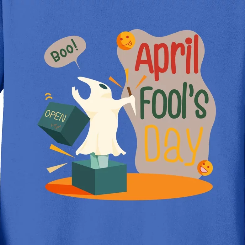 Happy April Fools Day Meaningful Gift April 1st Meaningful Gift Funny Jokes Gift Kids Long Sleeve Shirt