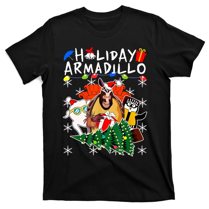 Holiday Armadillo Funny Matching Team Matching Group T-Shirt