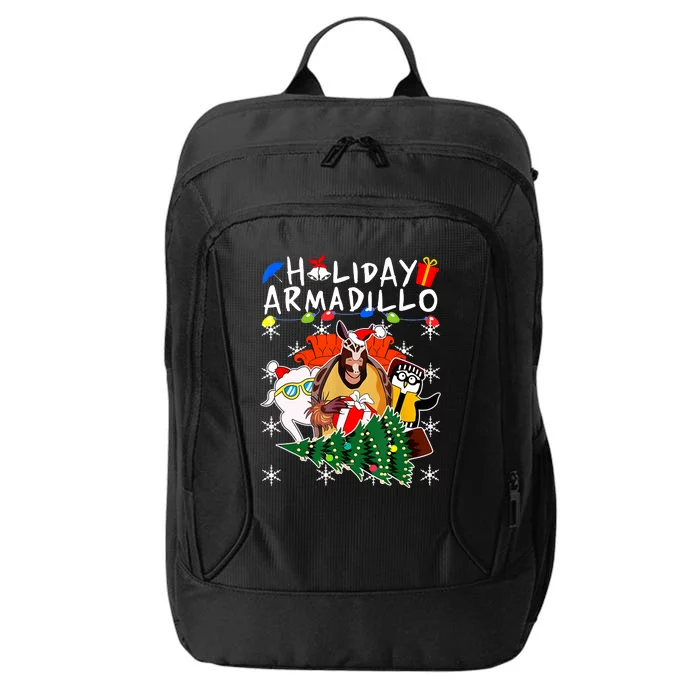 Holiday Armadillo Funny Matching Team Matching Group City Backpack