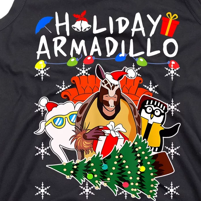 Holiday Armadillo Funny Matching Team Matching Group Tank Top