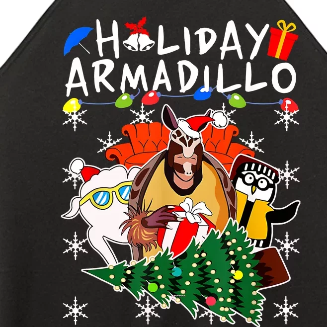 Holiday Armadillo Funny Matching Team Matching Group Women’s Perfect Tri Rocker Tank