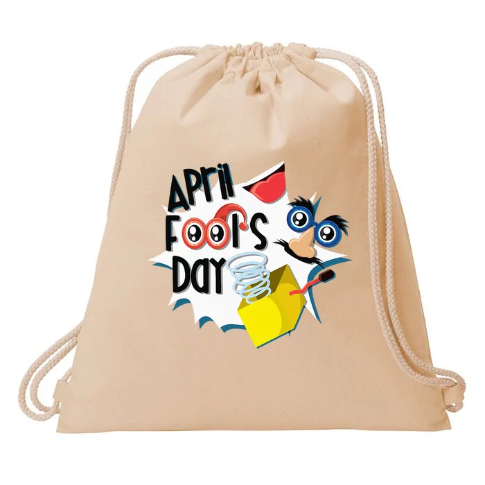 Happy April Fool's Day April Fools Drawstring Bag