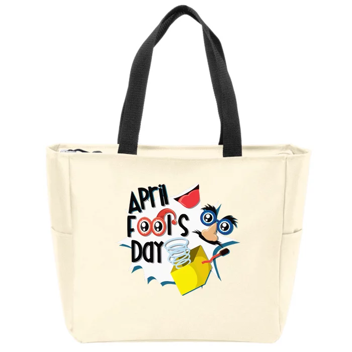 Happy April Fool's Day April Fools Zip Tote Bag