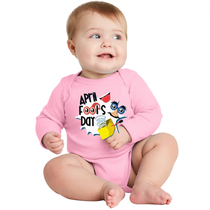 Happy April Fool's Day April Fools Baby Long Sleeve Bodysuit