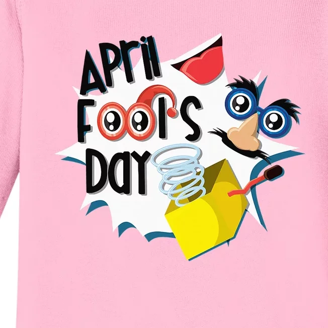 Happy April Fool's Day April Fools Baby Long Sleeve Bodysuit