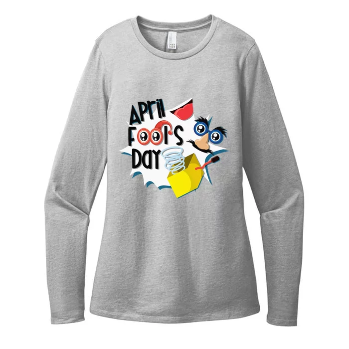 Happy April Fool's Day April Fools Womens CVC Long Sleeve Shirt