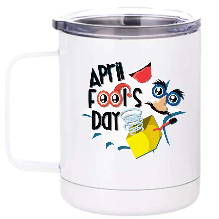 Happy April Fool's Day April Fools Front & Back 12oz Stainless Steel Tumbler Cup