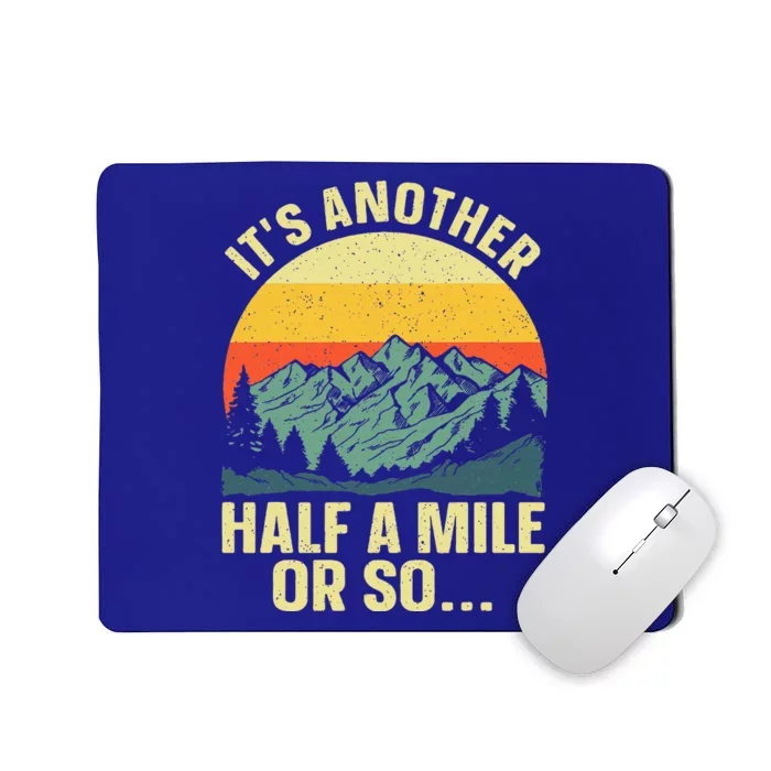 Hiking Art For Camping Backpacking Mountain Hiker Mousepad