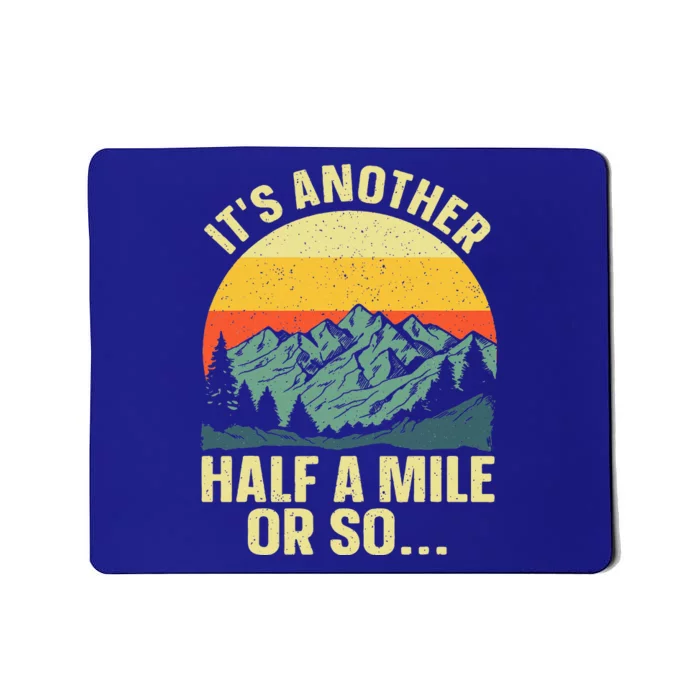 Hiking Art For Camping Backpacking Mountain Hiker Mousepad