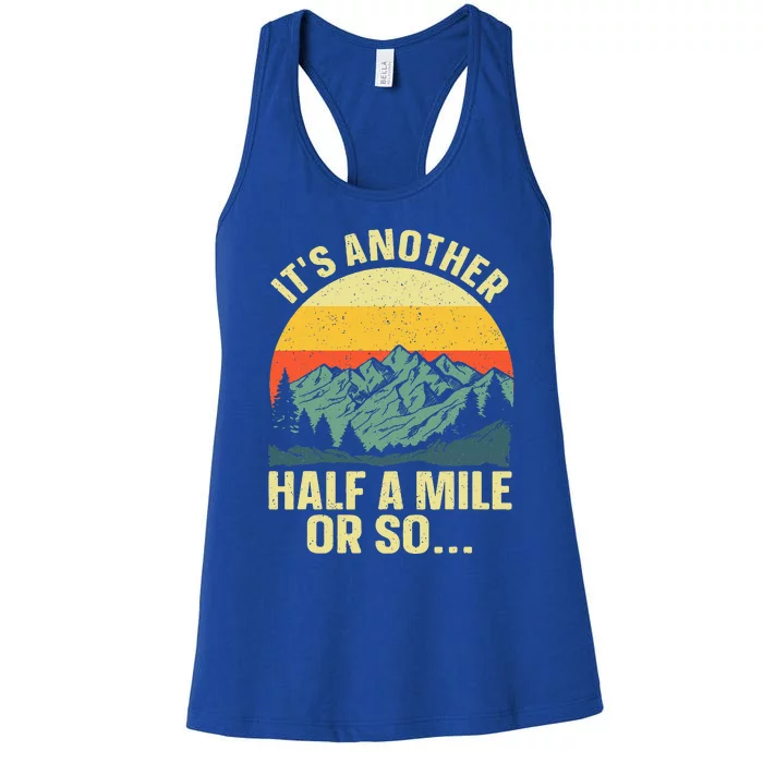 Hiking Art For Camping Backpacking Mountain Hiker Women's Racerback Tank