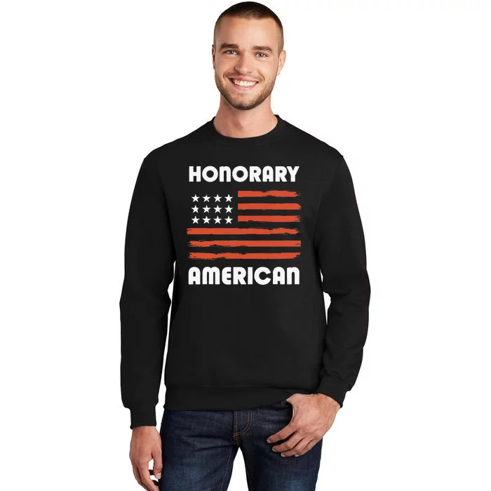 Honorary American Flag Patriotic Exchange Student Honorary Sweatshirt