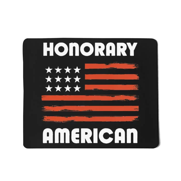 Honorary American Flag Patriotic Exchange Student Honorary Mousepad