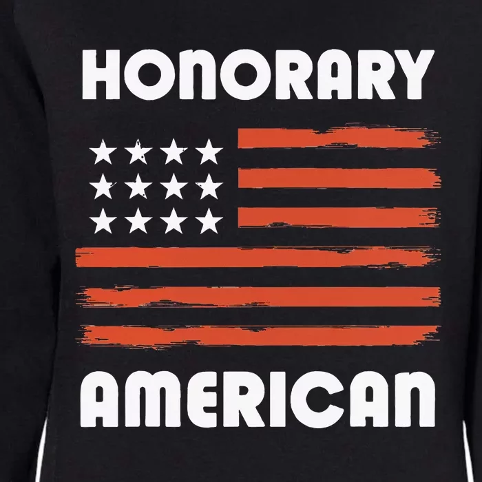 Honorary American Flag Patriotic Exchange Student Honorary Womens California Wash Sweatshirt