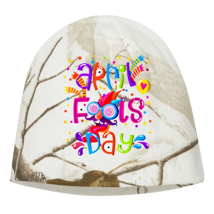 Happy April Fools Day 1st April Fools Day 2024 Joke Funny Kati - Camo Knit Beanie