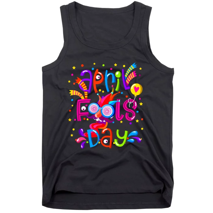 Happy April Fools Day 1st April Fools Day Joke Funny Tank Top