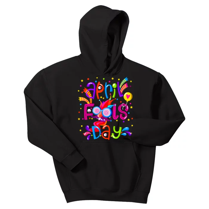 Happy April Fools Day 1st April Fools Day Joke Funny Kids Hoodie