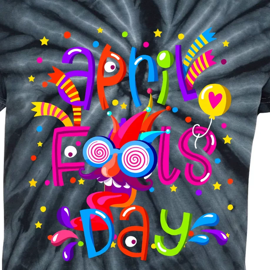 Happy April Fools Day 1st April Fools Day Joke Funny Kids Tie-Dye T-Shirt