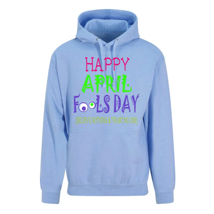 Happy April Fools Day Quote April 1st Unisex Surf Hoodie