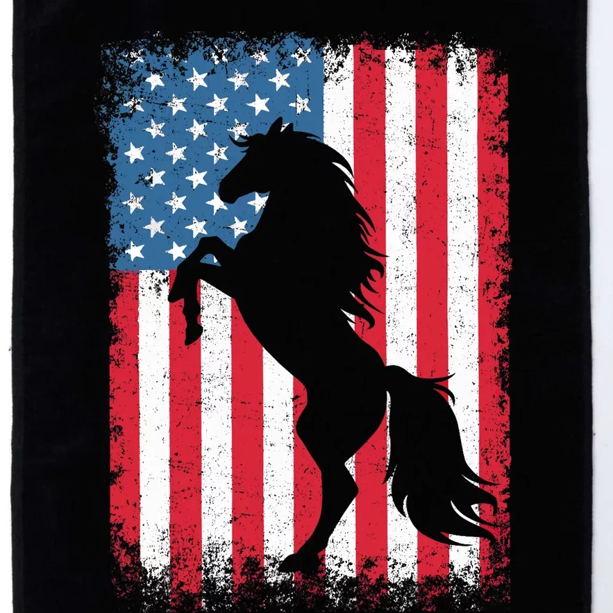 Horse American Flag USA 4th of July Boy Girl Platinum Collection Golf Towel