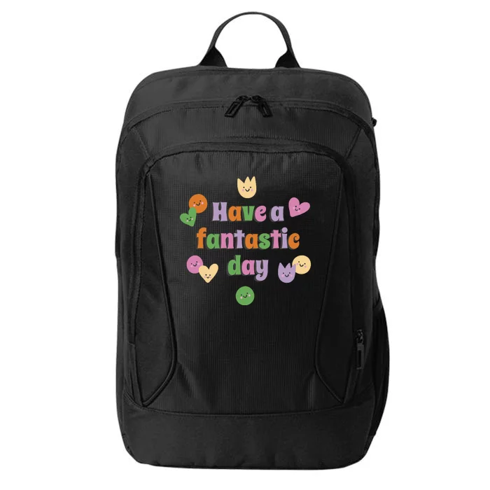 Have A Fantastic Day Smiley City Backpack