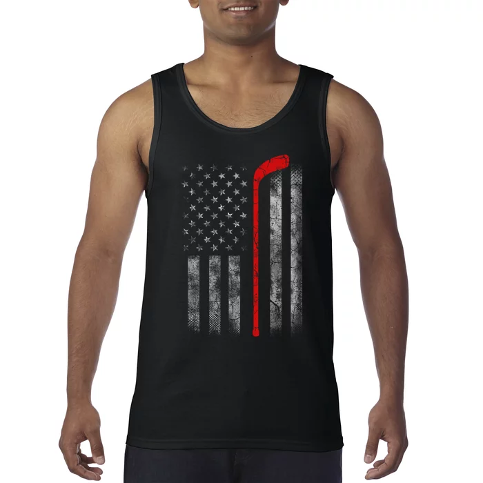 Hockey American Flag Tank Top