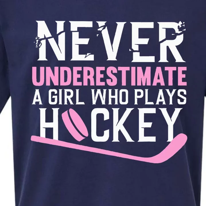 Hockey Art For Women Field Hockey Player Sport Sueded Cloud Jersey T-Shirt