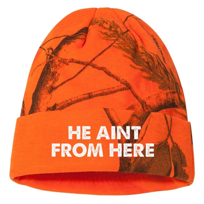 He AinT From Here Kati - 12in Camo Beanie