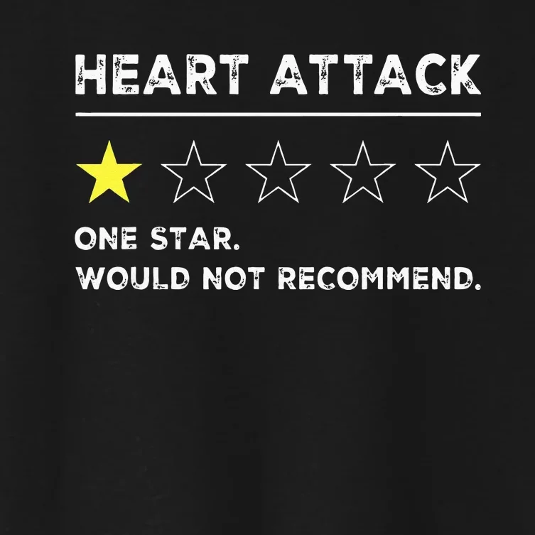 Heart Attack Funny Get Well Soon Gag Recovery Women's Crop Top Tee