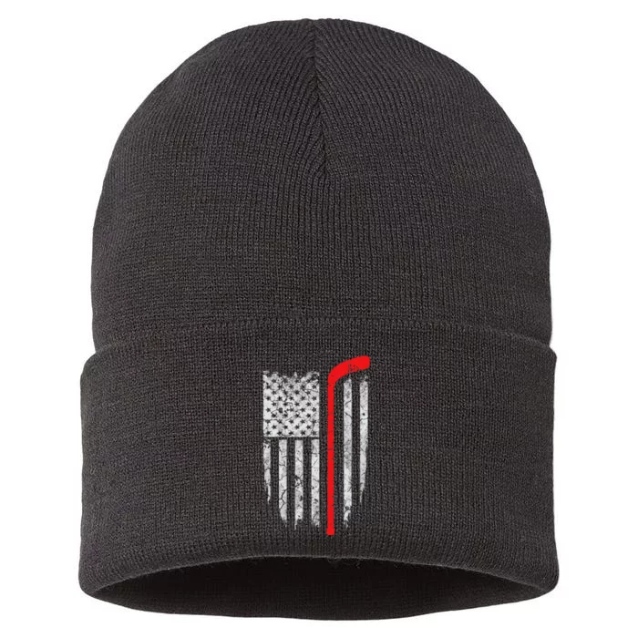 Hockey American Flag Hockey Sustainable Knit Beanie